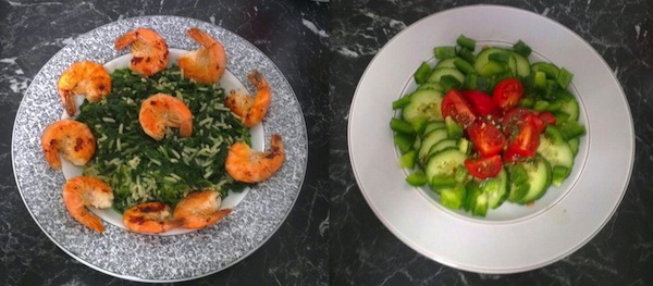 Antonella Trantaki Garnelen Spinatreis POWERSTAR FOOD.jpg Antonella Trantaki Garnelen Spinatreis POWERSTAR FOOD