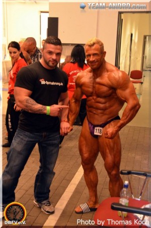 Achim Weitz und Jury Kruber kurz vorm Auftritt, Internationale Deutsche Meisterschaft 2012
