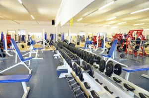 Freihantelbereich im Fit and Fun Köln Holweide