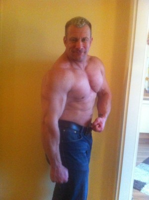 Anfang 2014, 105 kg und ziemlich außer Form!