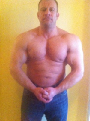 Anfang 2014, 105 kg und ziemlich außer Form!